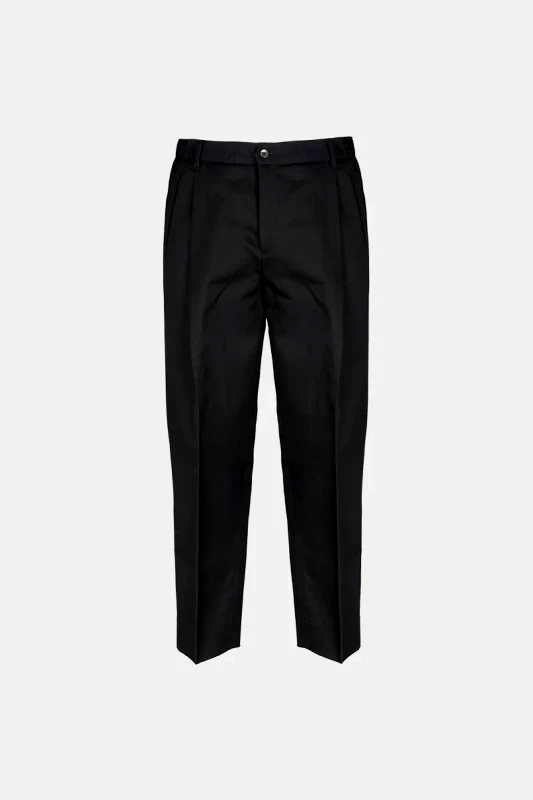 BRIGLIA Ανδρικό Μαύρο Pleated Pants BRIGLIA