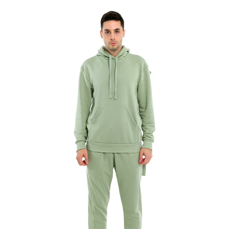NE EN AOUT Ανδρικό Πράσινο Green Basic Hoodie NE EN AOUT