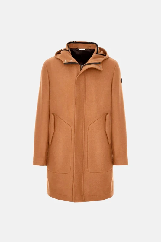 MANUEL RITZ Ανδρικό Καφέ Jersey Tamba Parka MANUEL RITZ