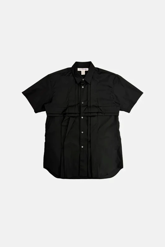 COMME DES GARÇONS SHIRT Ανδρικό Μαύρο Short-Sleeved Shirt With 3D Effect COMME DES GARÇONS SHIRT