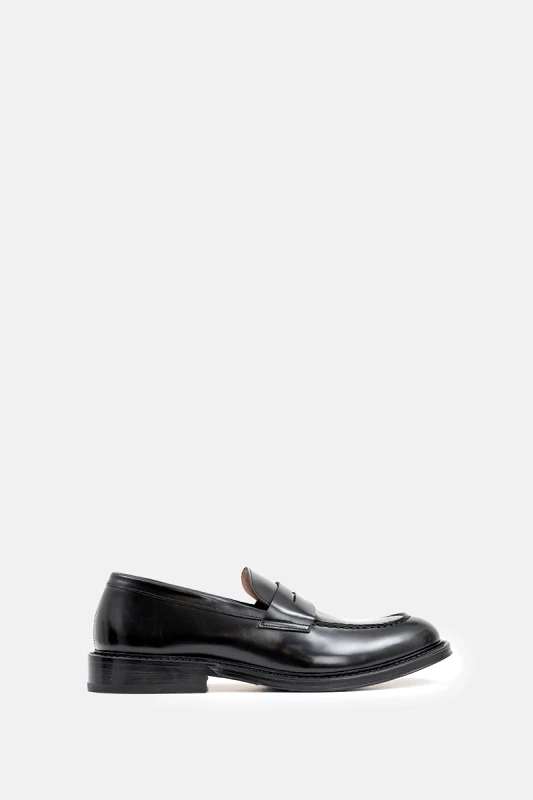 CALCE Ανδρικό Μαύρο Men's Leather Loafer CALCE