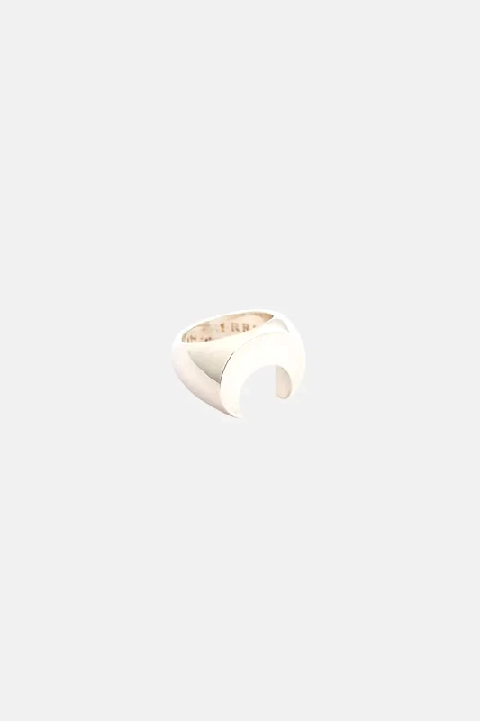 MARINE SERRE Ανδρικό Ασημί Regenerated Brass Moon Ring MARINE SERRE