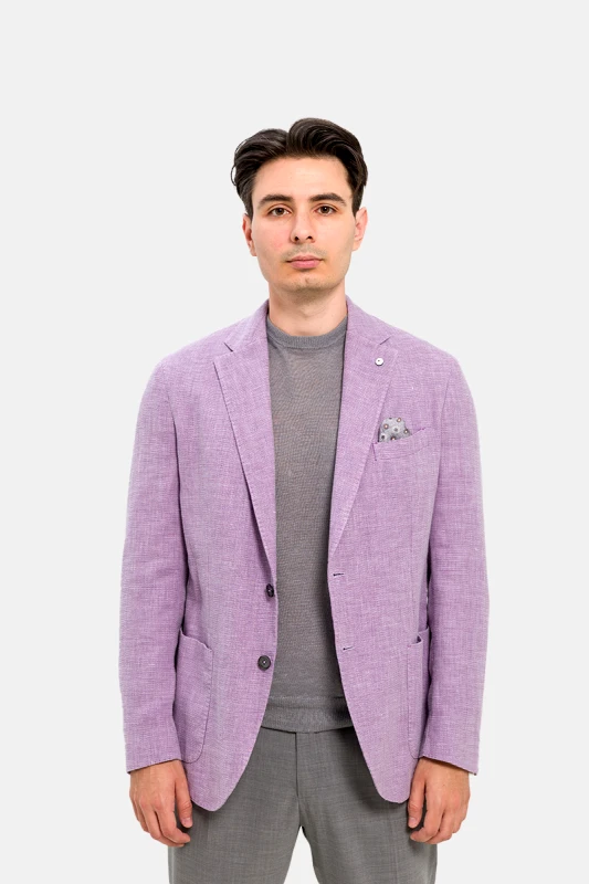 LUBIAM Ανδρικό Classic Suit In Purple LUBIAM