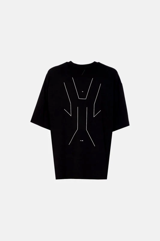 THOM KROM Ανδρικό Μαύρο Men's Round Neck T-Shirt THOM KROM