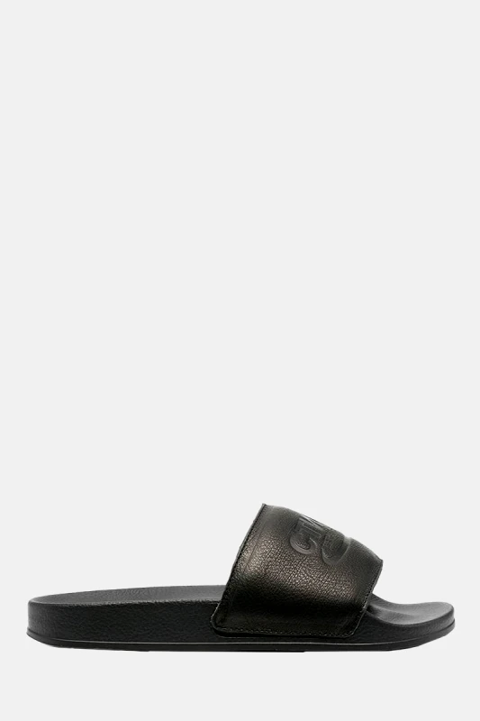HERON PRESTON Ανδρικό Μαύρο Logo Debossed Slides/Black HERON PRESTON