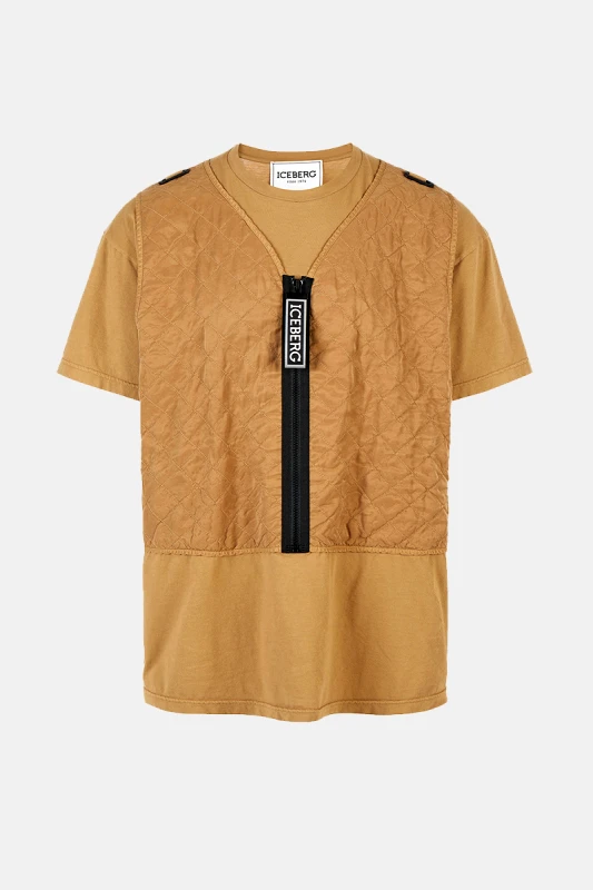 ICEBERG Ανδρικό Rubberized Logo Camel T-Shirt ICEBERG