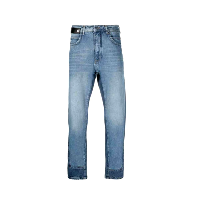 NEIL BARRETT Ανδρικό Μπλε Two Tone Straight Leg Jeans NEIL BARRETT