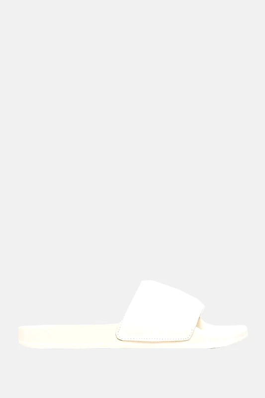 HERON PRESTON Ανδρικό Λευκό Tonal Logo Debossed Slides HERON PRESTON