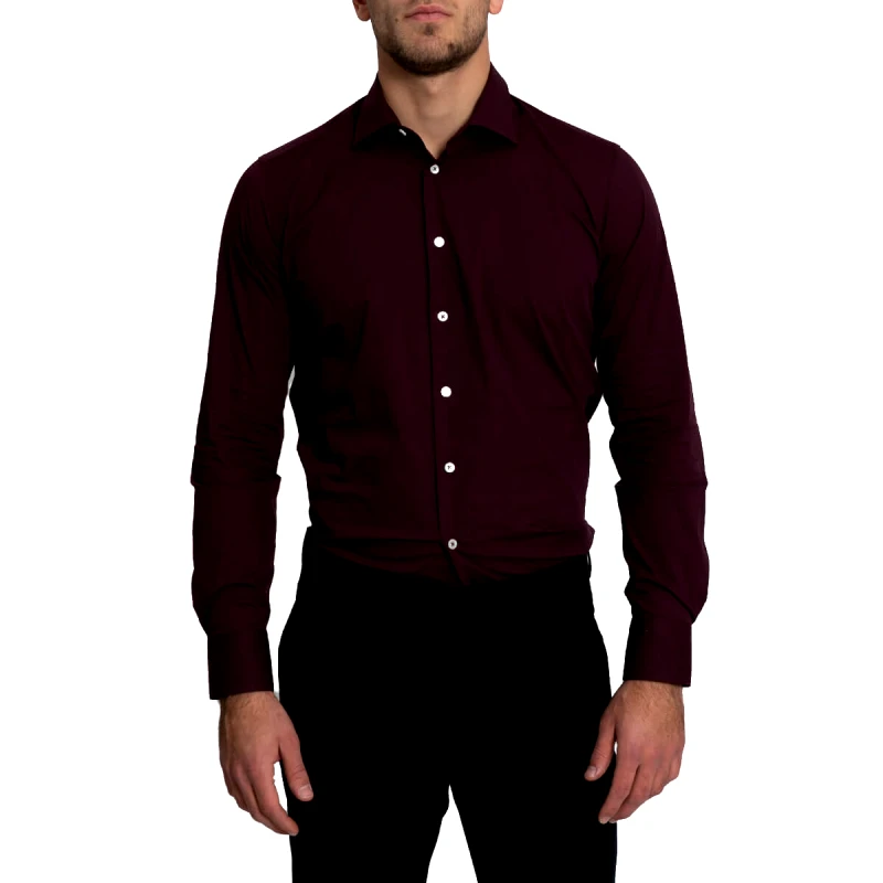 MONK Ανδρικό Κόκκινο Long-Sleeve Shirt/Bordeaux MONK
