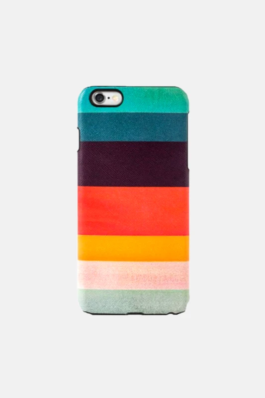 PAUL SMITH Ανδρικό Πολύχρωμο Artist Stripe Leather Iphone 6 Plus Case PAUL SMITH