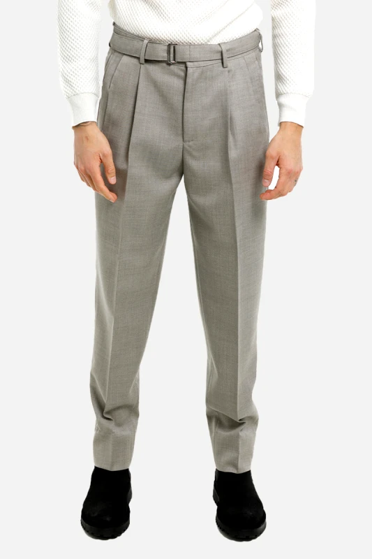 Z ZEGNA Ανδρικό Μπεζ Long Formal Trousers Z ZEGNA
