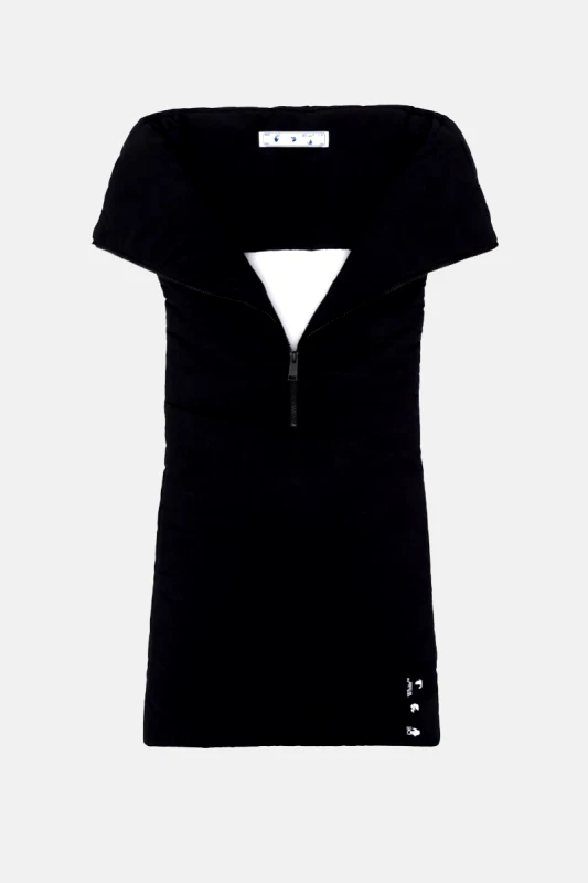 OFF-WHITE Ανδρικό Μαύρο Zip-Up Black Scarf OFF-WHITE