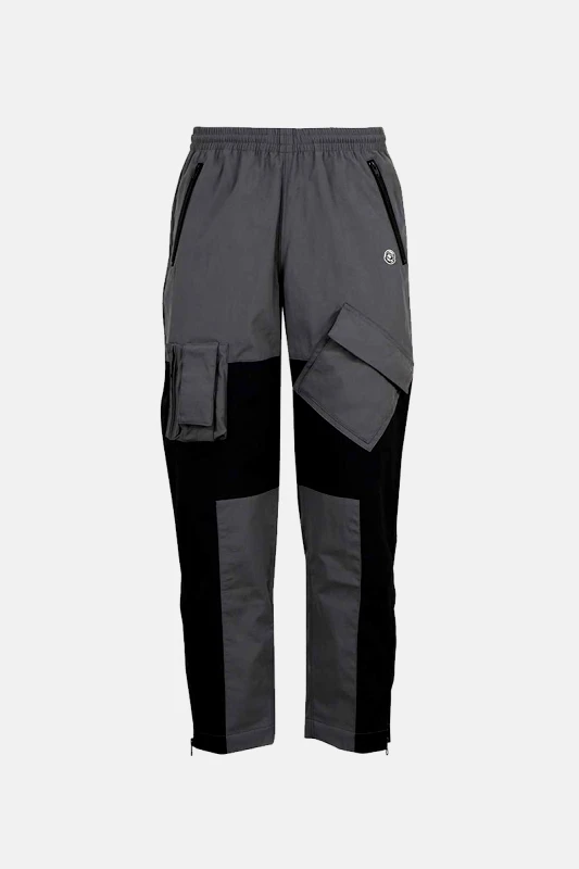 BILLIONAIRE BOYS CLUB Ανδρικό Γκρι Panelled Shell Track Pants BILLIONAIRE BOYS CLUB