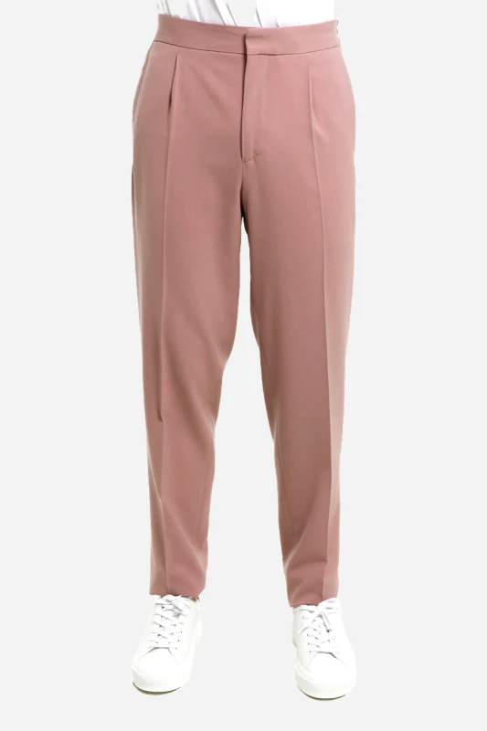 Z ZEGNA Ανδρικό Ροζ Techno Gabardine Trousers/Pink Z ZEGNA