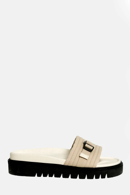 NEIL BARRETT Ανδρικό Μπεζ J-Hook Buckle Sliders NEIL BARRETT
