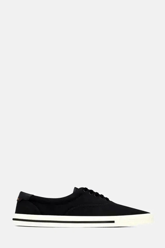 SAINT LAURENT Ανδρικό Μαύρο Low Top Sneaker in Black/White SAINT LAURENT
