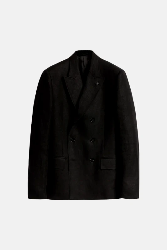 LARDINI Ανδρικό Μαύρο Man Jacket Attitude Drop 7 Reg LARDINI