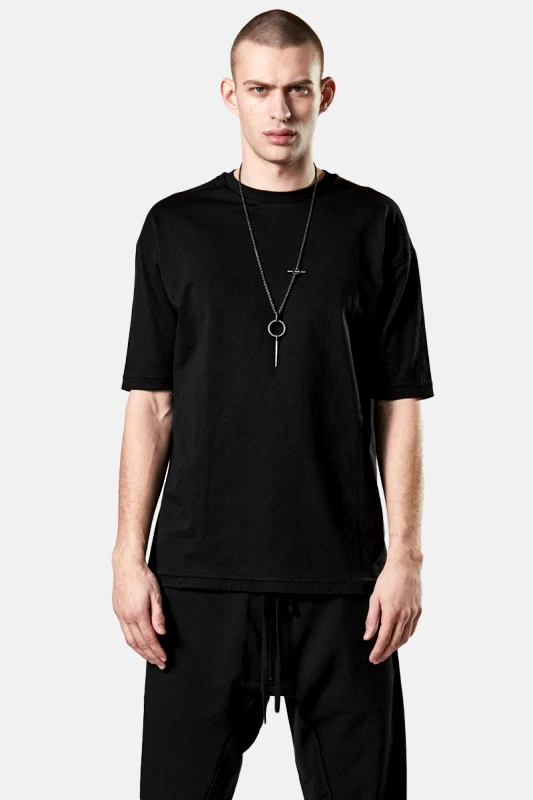 THOM KROM Ανδρικό Μαύρο T-Shirt In Black THOM KROM