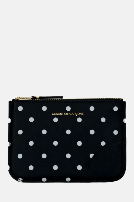 COMME DES GARÇONS SHIRT Ανδρικό Μαύρο Polka Dot Wallet In Black COMME DES GARÇONS SHIRT