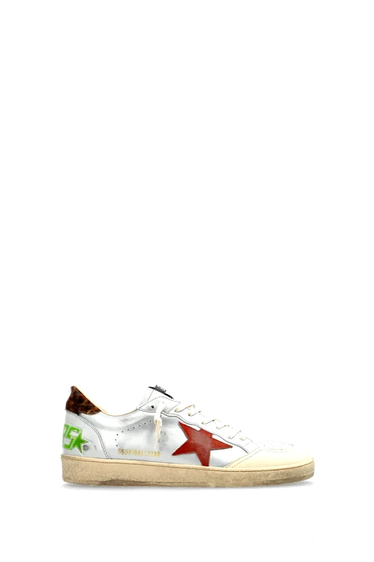 GOLDEN GOOSE GOLDEN GOOSE Ανδρικό Ασημί BallStar Sneakers