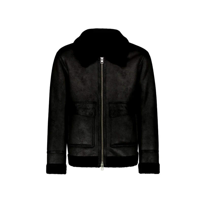OAKWOOD BOLI AVIATOR LEATHER JACKET MEN OAKWOOD