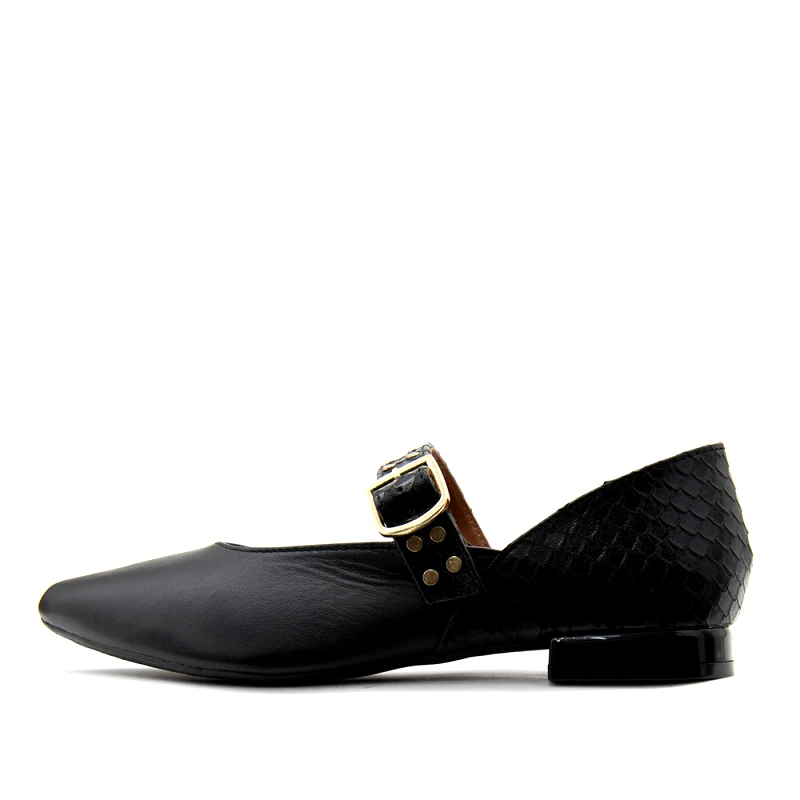 GIOSEPPO REERSO LEATHER MARY JANE BALLERINAS WOMEN GIOSEPPO