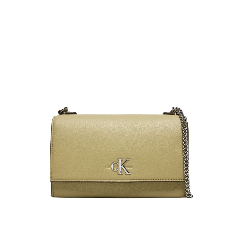 CALVIN KLEIN MINIMAL MONOGRAM CHAIN DETAIL CROSSBODY BAG WOMEN CALVIN KLEIN