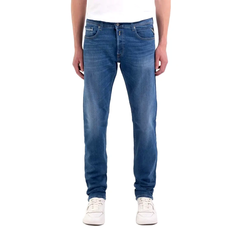 REPLAY GROVER STRETCH STRAIGHT FIT JEANS MEN REPLAY