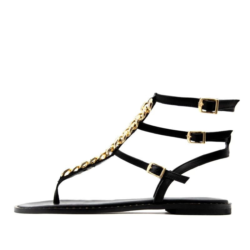 KOTRIS LEATHER FLAT SANDALS WOMEN KOTRIS