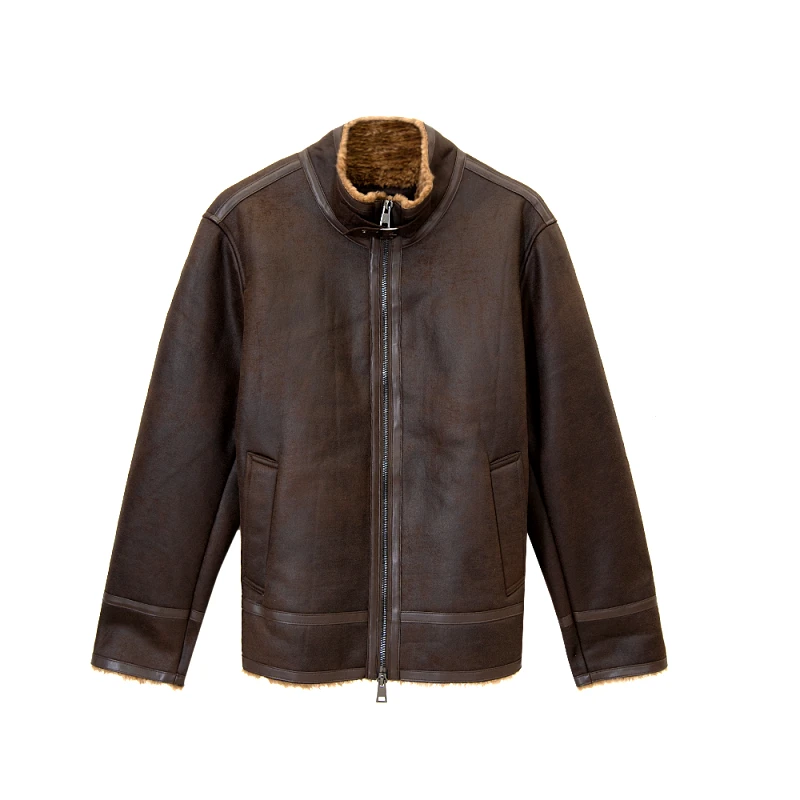 OAKWOOD TOTTI AVIATOR LEATHER JACKET MEN OAKWOOD