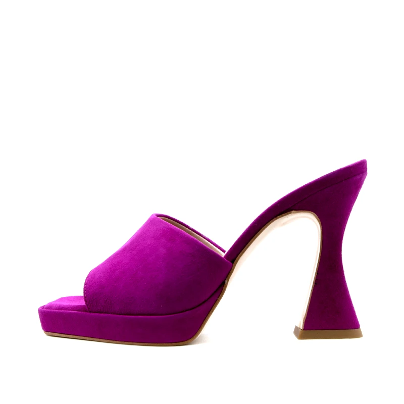 MOURTZI SUEDE HIGH HEEL MULES WOMEN MOURTZI