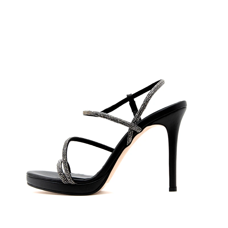 KOTRIS LEATHER HIGH HEEL SANDALS WOMEN KOTRIS