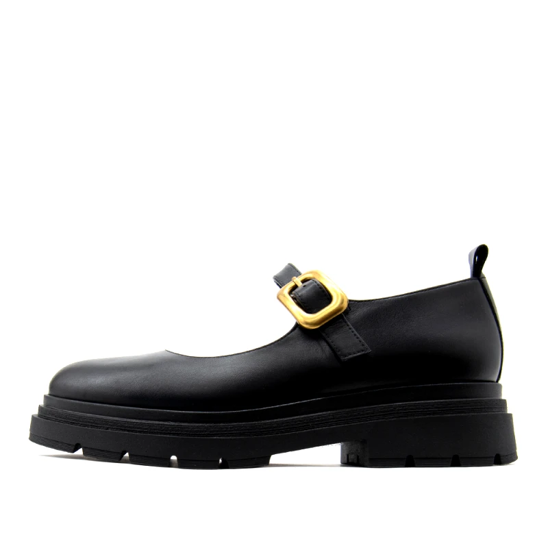 FARDOULIS LEATHER MARY JANE CHUNKY BALLERINAS WOMEN FARDOULIS
