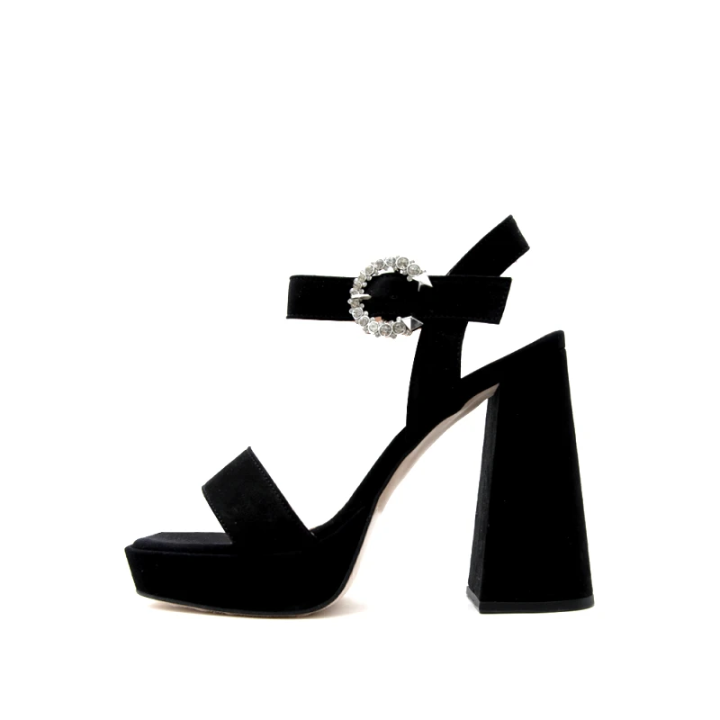 MOURTZI SUEDE LEATHER HIGH HEEL SANDALS WOMEN MOURTZI
