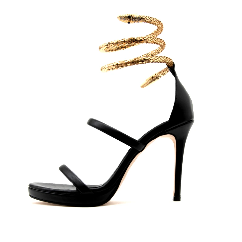 KOTRIS LEATHER HIGH HEEL SANDALS WOMEN KOTRIS