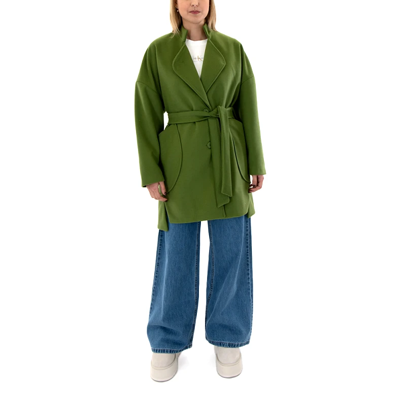MOUTAKI COMFORT SHORT BELTED COAT WOMEN MOUTAKI