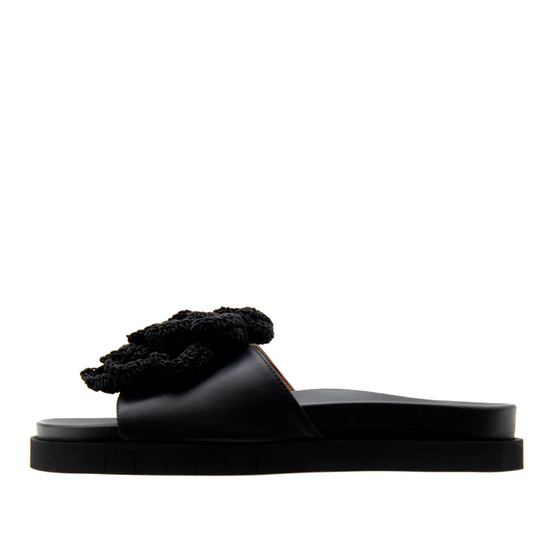 ANGEL ALARCON JULIA LEATHER FLAT SANDALS WOMEN ANGEL ALARCON