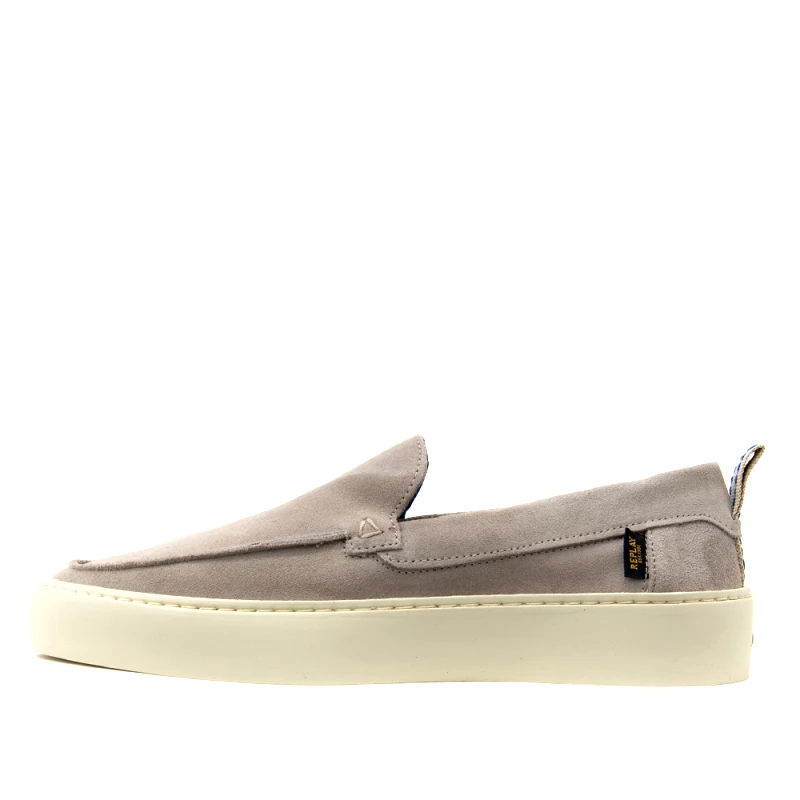 REPLAY GMZ6T.003.C0002L DARK TONE SUEDE LEATHER MOCCASINS MEN REPLAY