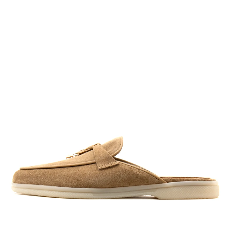 KOMIS n KOMIS SUEDE LEATHER FLAT MULES WOMEN KOMIS & KOMIS