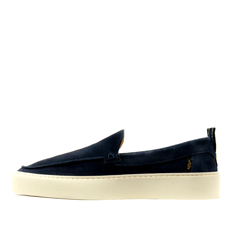 REPLAY GMZ6T.003.C0002L DARK TONE SUEDE LEATHER MOCCASINS MEN REPLAY