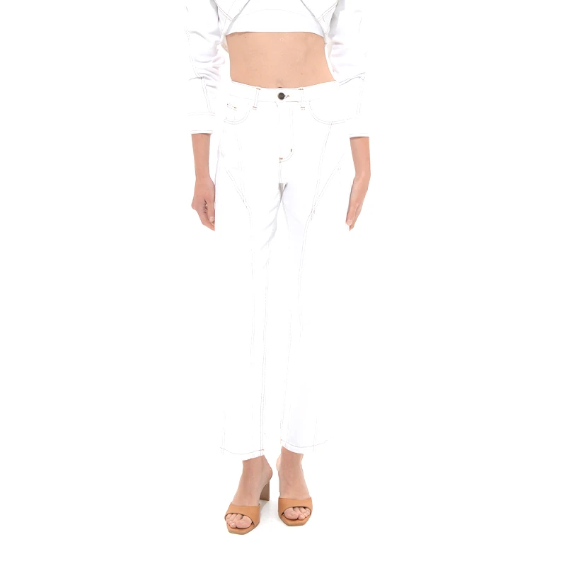 SAC n CO HANNAH HIGH WAIST STRAIGHT FIT JEANS WOMEN SAC & CO