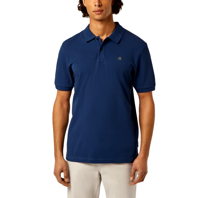 SCOTCH n SODA SEASONAL CORE PIQUE REGULAR FIT POLO T-SHIRT MEN SCOTCH & SODA