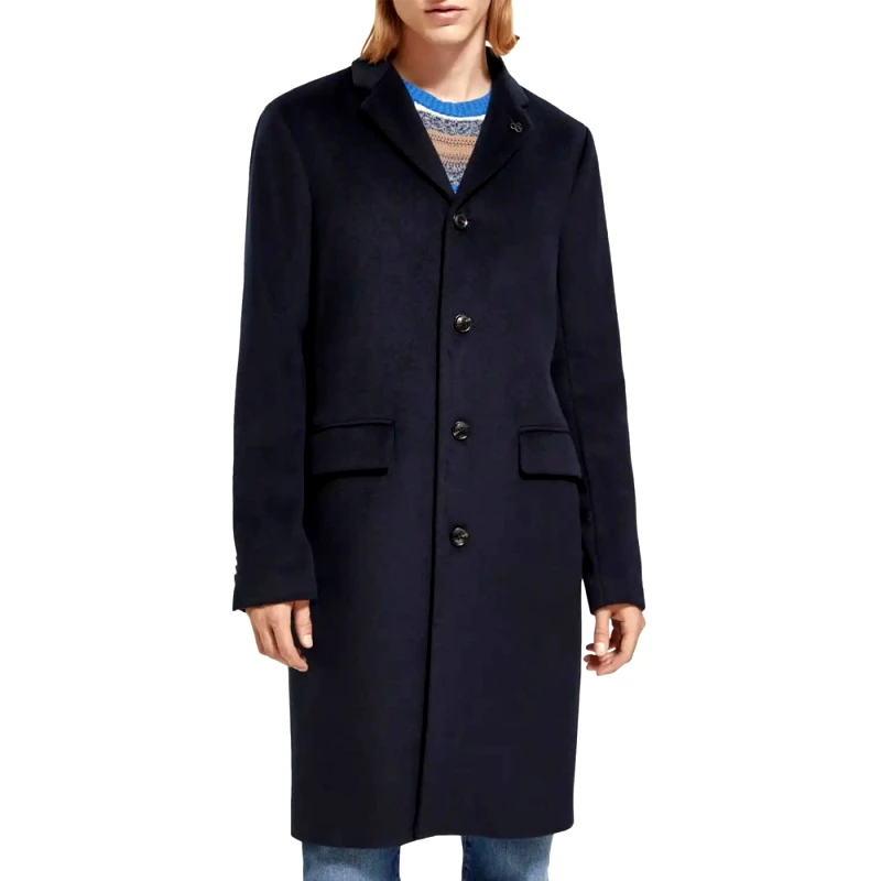 SCOTCH n SODA CLASSIC WOOL BLEND OVERCOAT MEN SCOTCH & SODA