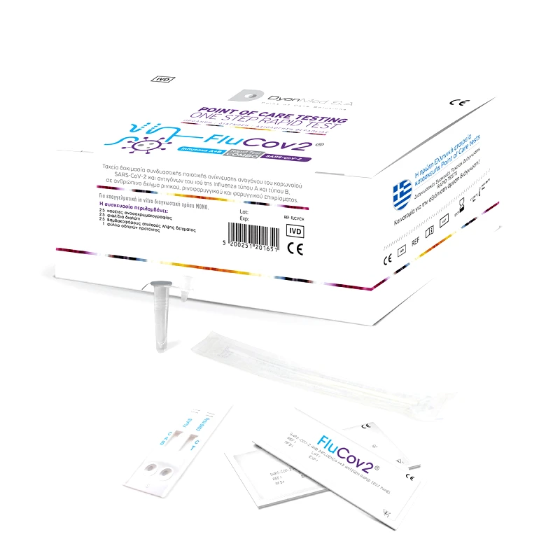 DyonMed Combo Τεστ Αντιγόνων SARS-CoV-2 & Influenza A/B FluCov2® | Ατομικό