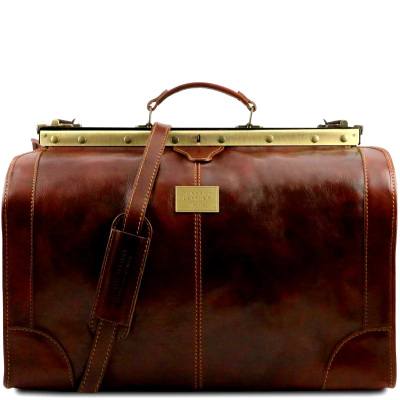 Tuscany Leather Ιατρική Τσάντα Madrid Large Δερμάτινη Καφέ