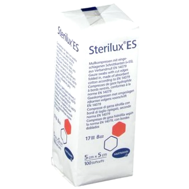 Hartmann Γάζα μη Αποστειρωμένη 17 Κλωστών Sterilux ES Hartmann 5x5cm 100 τεμάχια