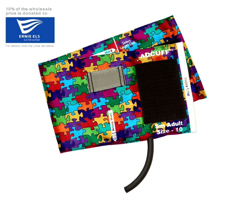 ADC USA Περιχειρίδα Πιεσομέτρων ADC USA Adcuff™ Μονού Σωλήνα Puzzle Pieces Small Adult