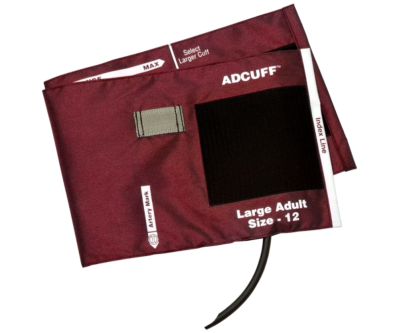 ADC USA Περιχειρίδα Πιεσομέτρων ADC USA Adcuff™ Μονού Σωλήνα Burgundy Large Adult