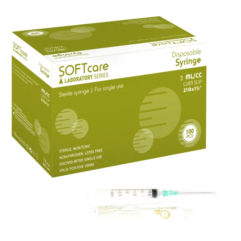 Bournas Medicals Σύριγγες Μιας Χρήσης Αποστειρωμένες 3cc - G-21 x ½ 100 τεμάχια