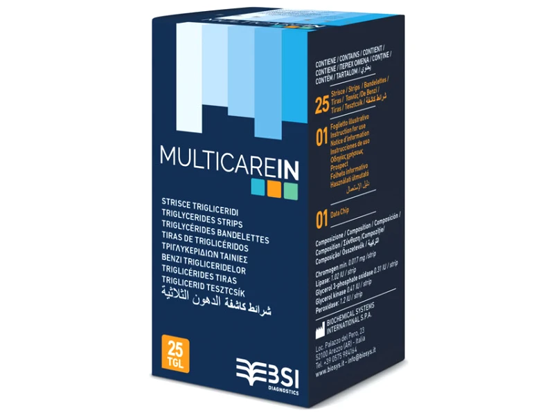 Multicare In Ταινίες Τριγλυκεριδίων συσκευής MULTICARE-IN 25 τεμάχια